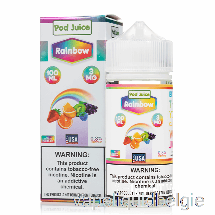 Vape België Regenboog - Peulensap - 100ml 6mg